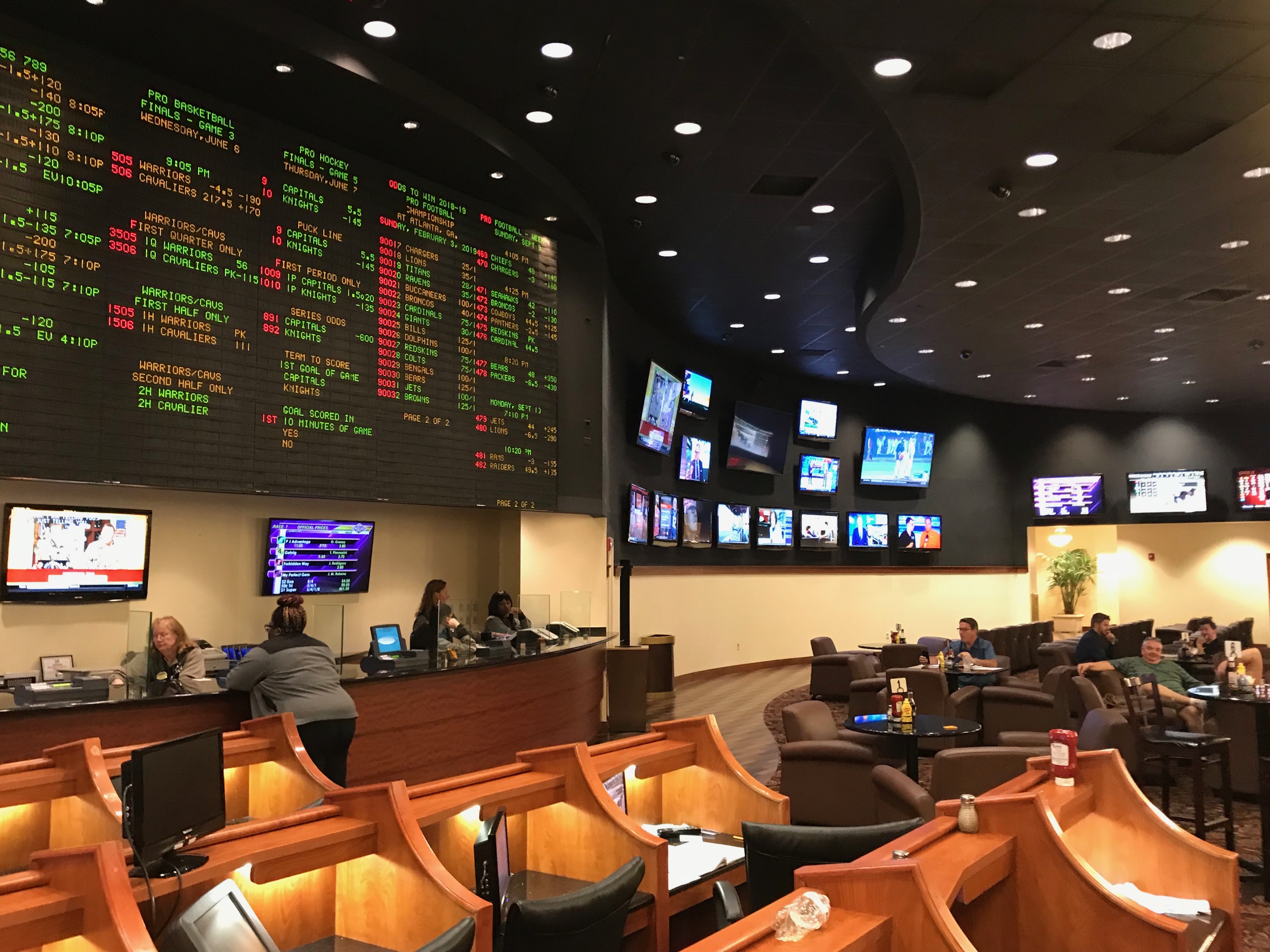 Race and Sports Book at Harrington Raceway and Casino